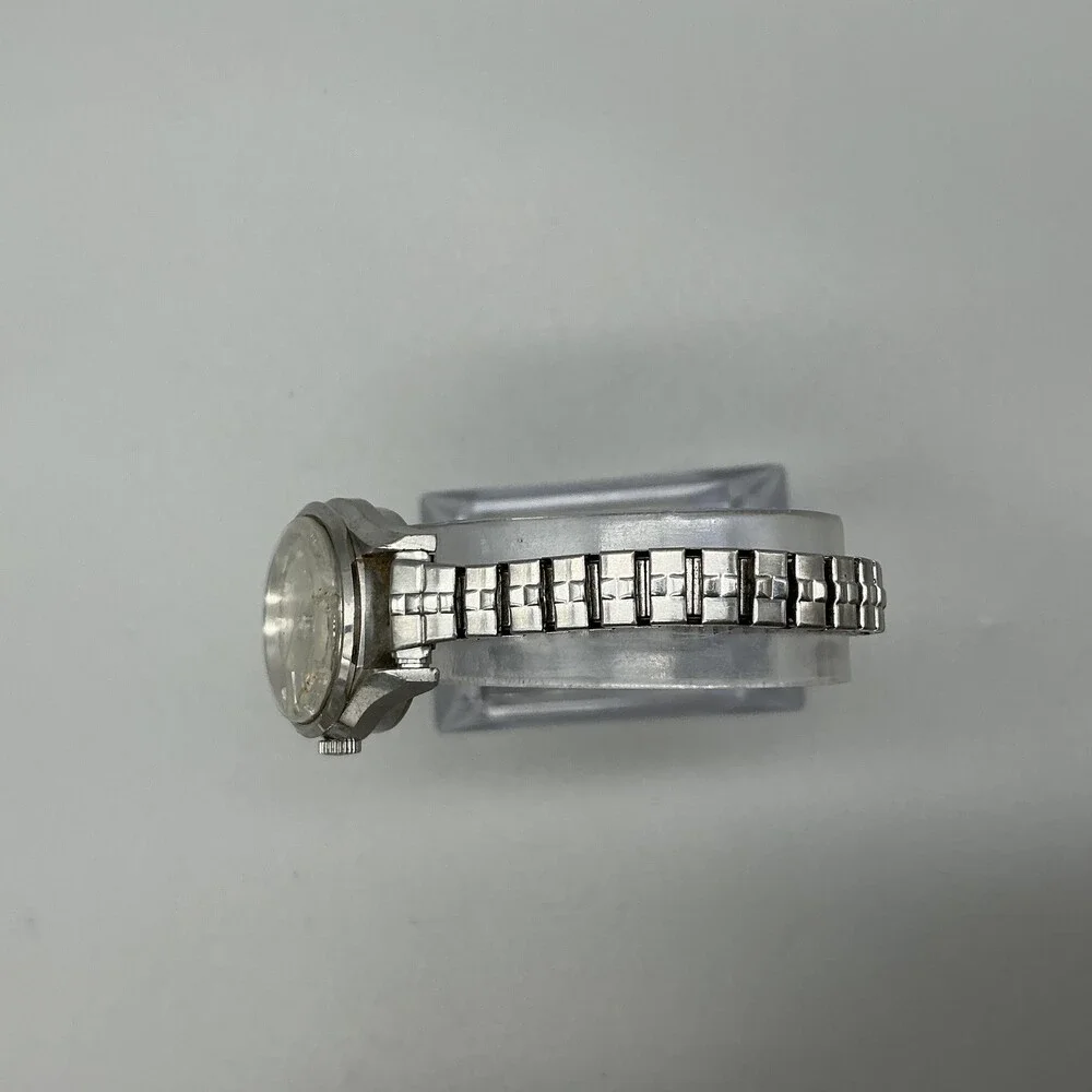 Vintage Seiko Womens Watch 22mm Silver Dial Auto Date Hi Beat Chipped Crystal